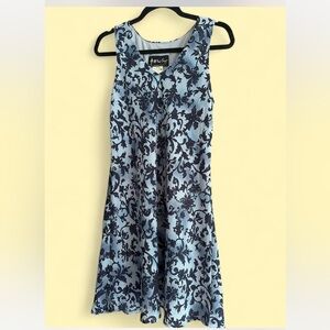 All that Jazz Floral Blue and Black Dress